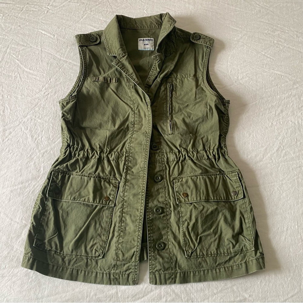 Old Navy Olive Green Utility Vest